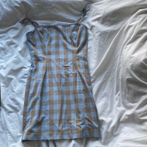 Aritzia Sunday Best checkered mini dress